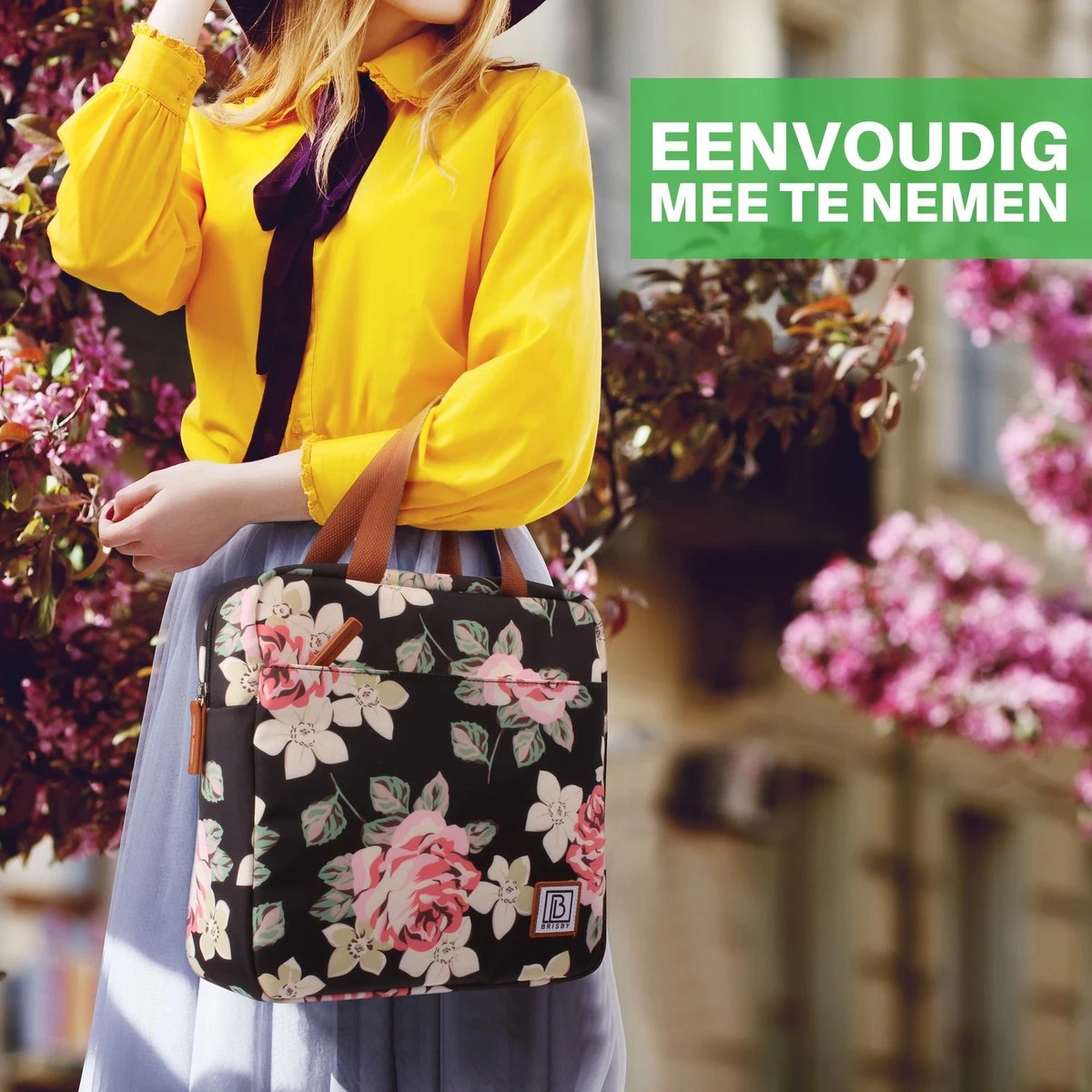 Brisby 4 Laags Geïsoleerde Koeltas - Lunchtas 7 Liter - Bloemetjes - Afbeelding 5