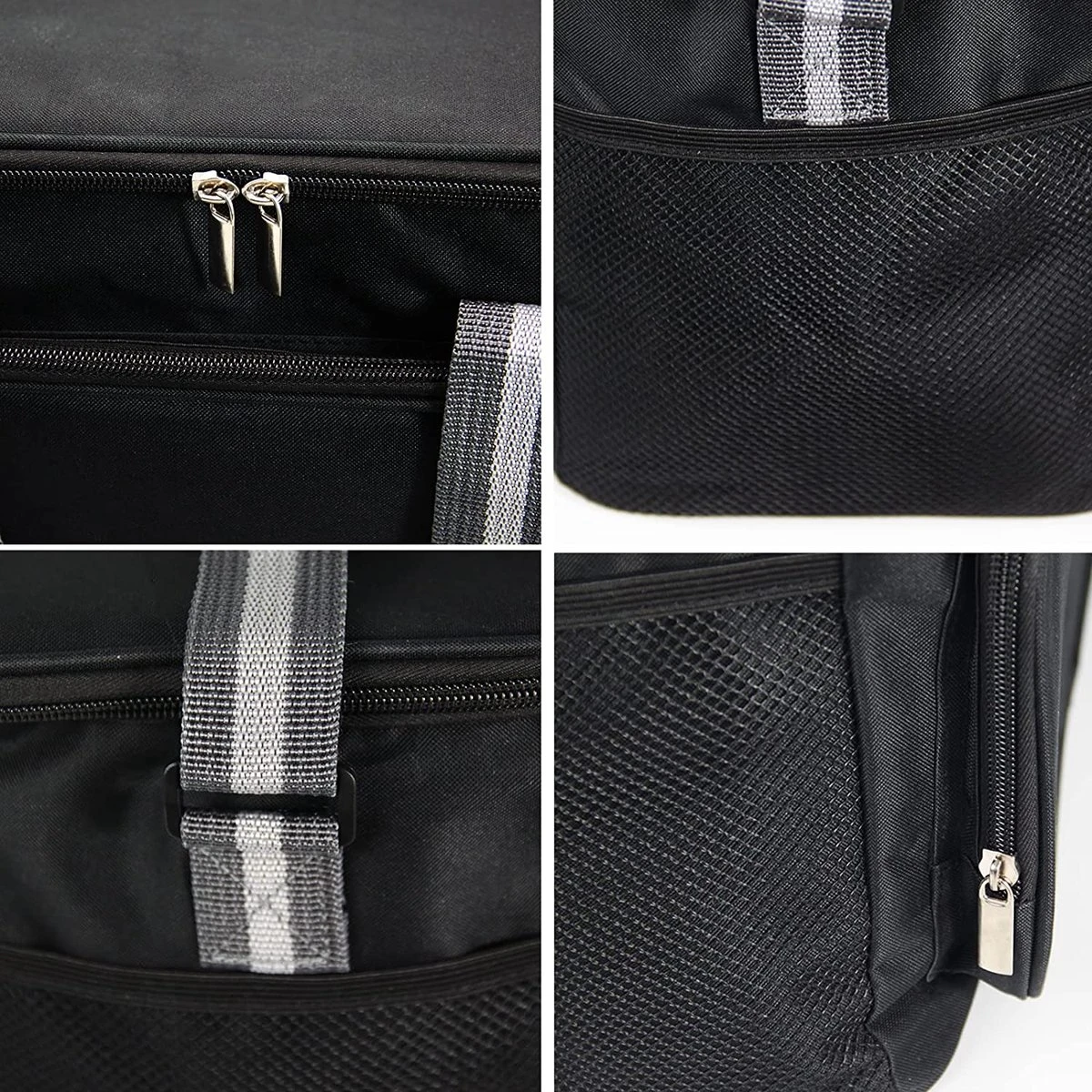 IBright Koeltas Opvouwbaar 15 Liter - 4 Laags Geïsoleerde Lunchtas - Waterdicht - Zwart - Afbeelding 4