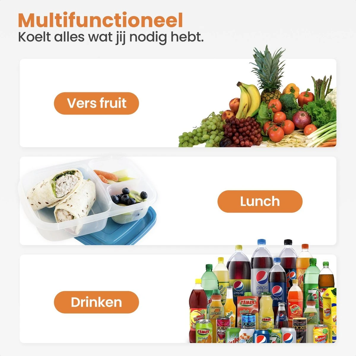 Eagle Koeltas - Compacte Koeltas - Stoffen Tas - Strandtas - Mini Koelbox - Afbeelding 6