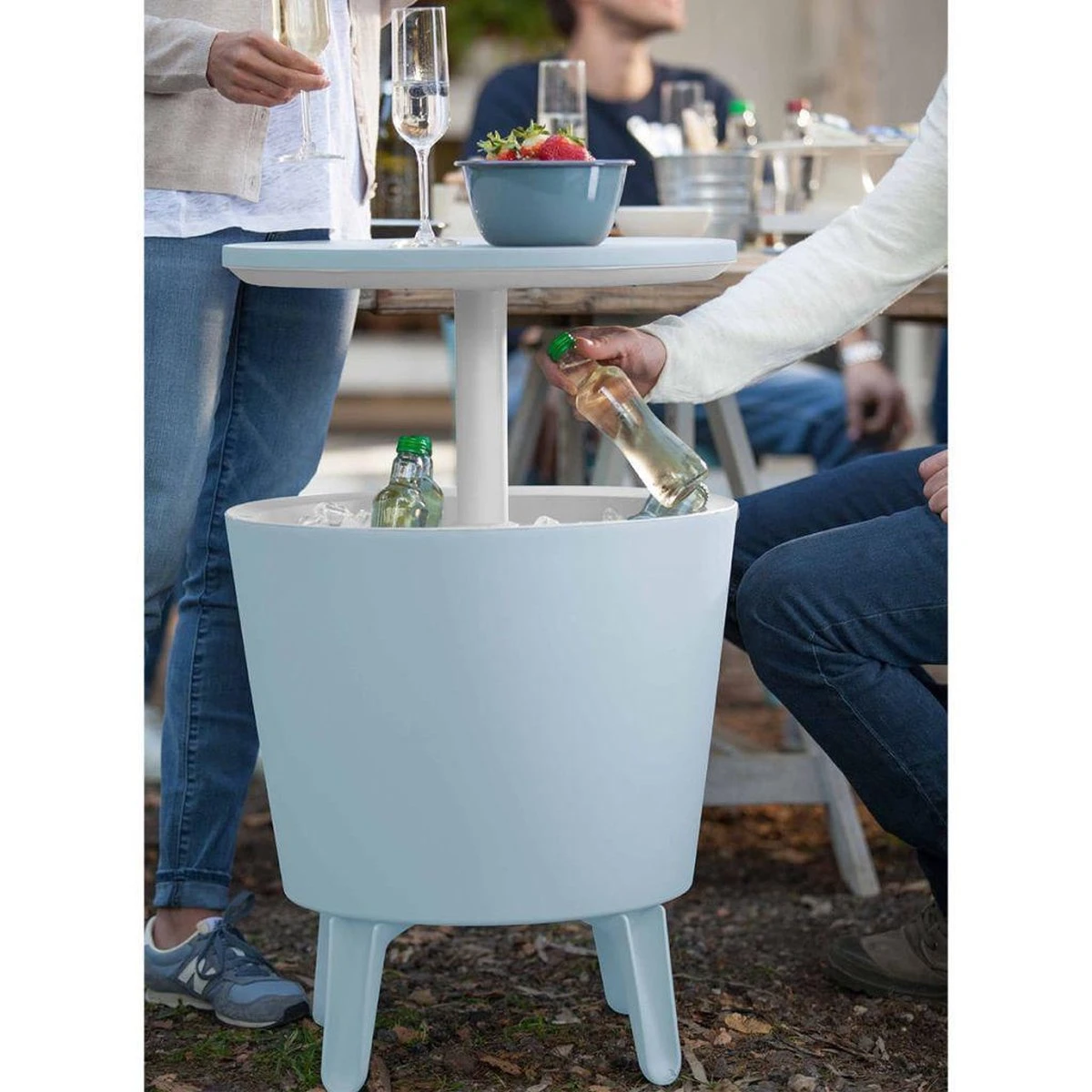 Keter Cool Bar - 3-in-1 - 49.5x49.5x84.5 Cm - Blauw - Afbeelding 4