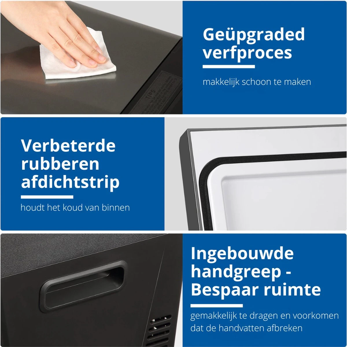 Elektrische Koelbox 12v 230 Volt - Coolbox 45 DB - Hybride Koelbox Voor Auto En Stopcontact -22 Tot +25 Graden - 22 Liter - Afbeelding 4