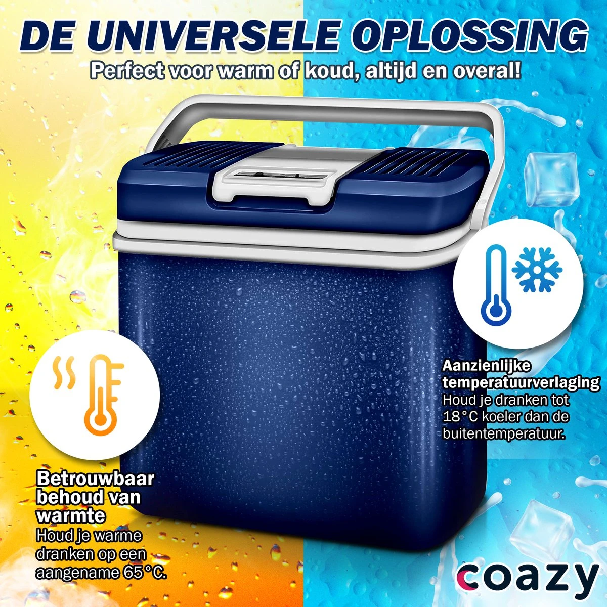 Coazy Koelbox 24L Elektrisch 12v 230 Volt - Met ECO Modus Voor Auto & Camping - Elektrische Frigobox Klein - Verkoelt En Verwarmt - Eco Modus - MiniBar - Electrische Mini Koelkast - Afbeelding 4