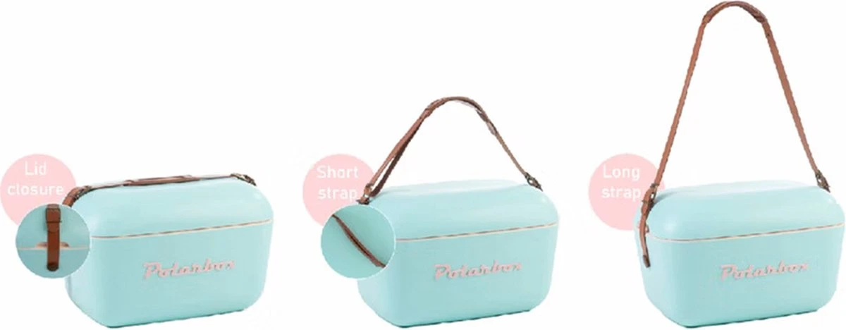 Merkloos Polarbox Koelbox Met Schouderband - Pastelgroen - 20 Liter - 45x30x(H)27cm - Afbeelding 5