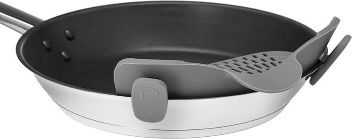 SensaHome- Siliconen Vergiet - Keuken Afgietdeksel - Afgiethulp - Siliconen - BPA Vrij - Grijs - Afbeelding 16