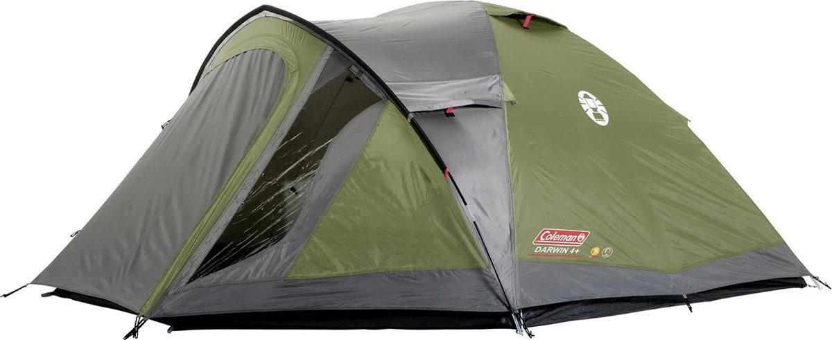 Coleman Darwin 4 Plus Koepeltent - 4-Persoons - Groen - Afbeelding 2