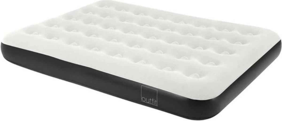 Orange85 Luchtbed - Tweepersoons - Met Reparatieset - Zwart - Grijs