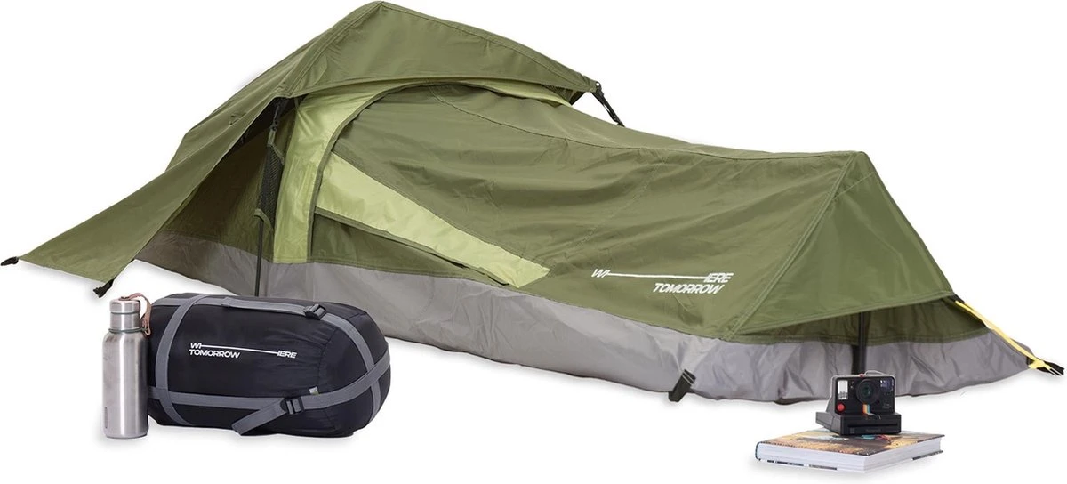 Where Tomorrow Solo Tent 220X80X50 Cm - Groen - 1 Persoons - Afbeelding 5
