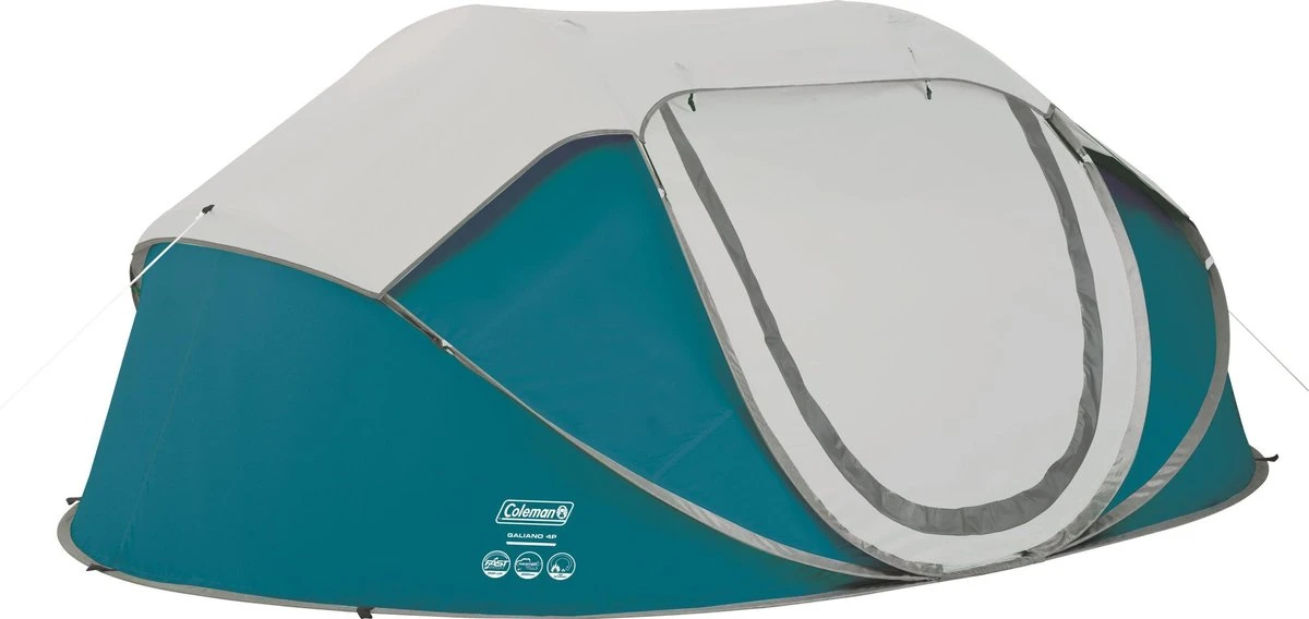 Coleman Galiano 4 Pop-up Tent - 4-Persoons - Blauw/Wit - Afbeelding 2