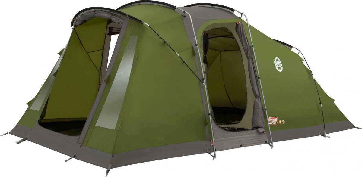 Coleman Vespucci 4 Tunneltent - Familietent - 4-Persoons - Groen - Afbeelding 2