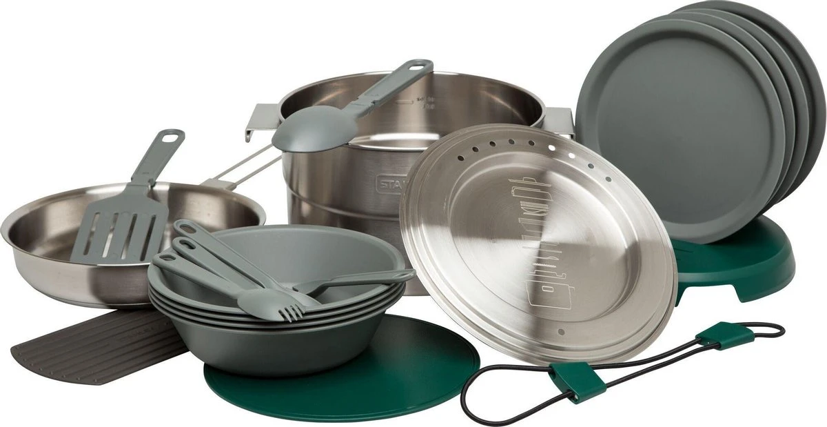 Stanley The Full Kitchen Base Camp Cook Set 3,5L - Campingkookset - Stainless Steel - Afbeelding 4