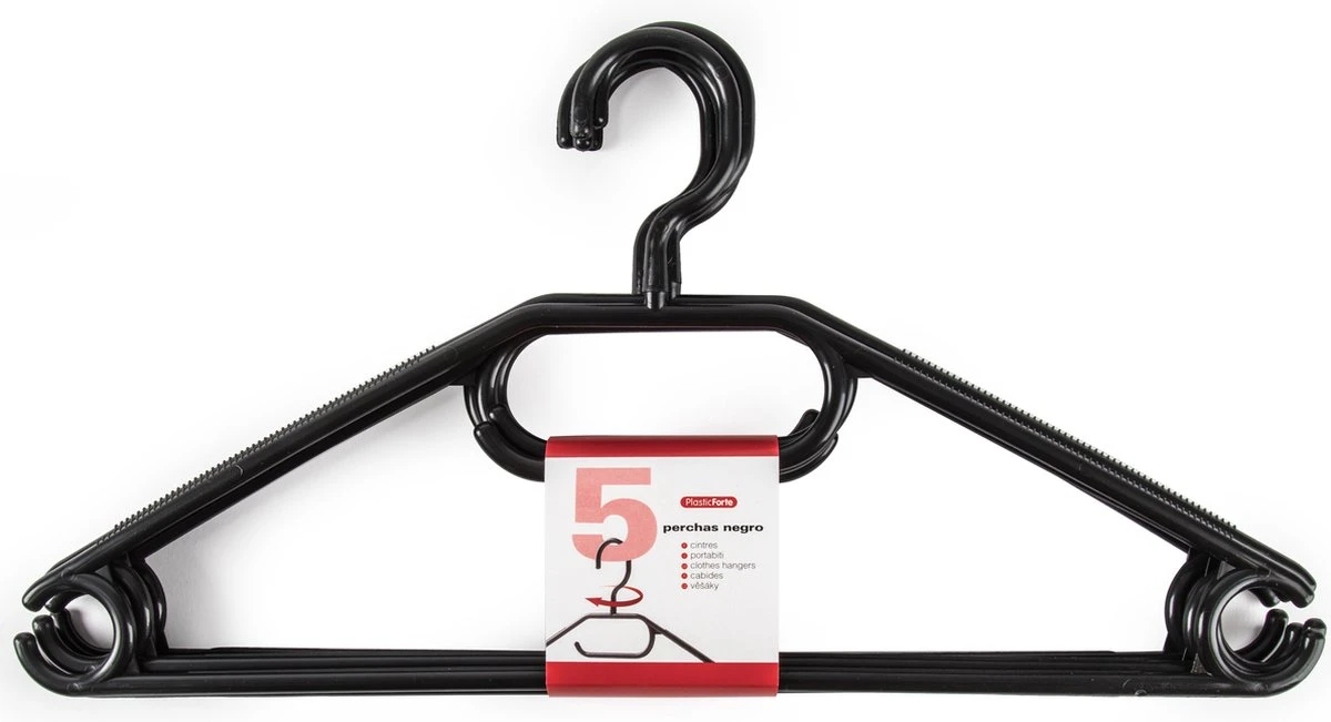 Merkloos Set Van Mobiele Opvouwbare Kledingkast Met Blauwe Hoes 160 Cm En 5x Plastic Kledinghangers Zwart - Afbeelding 2