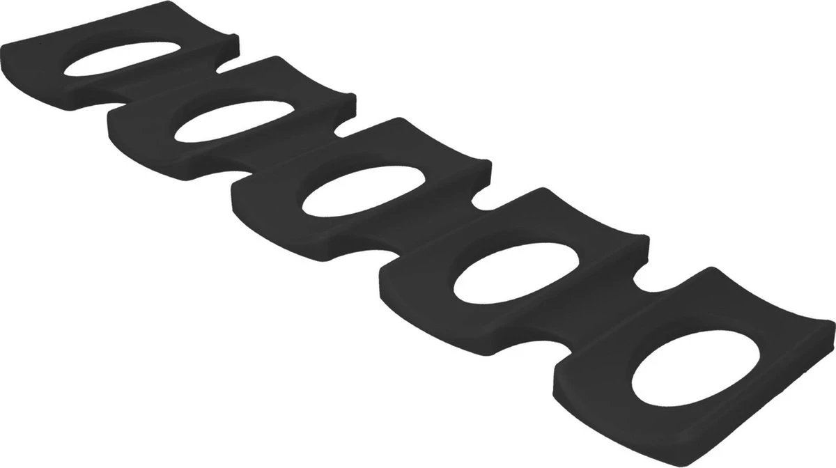 Kwmobile 1x Opvouwbare Houder Voor Flessen En Blikjes - Voor Koelkast En Voorraadkast - Siliconen Flessenhouder In Zwart - 31 X 9,5 X 1 Cm - Afbeelding 7