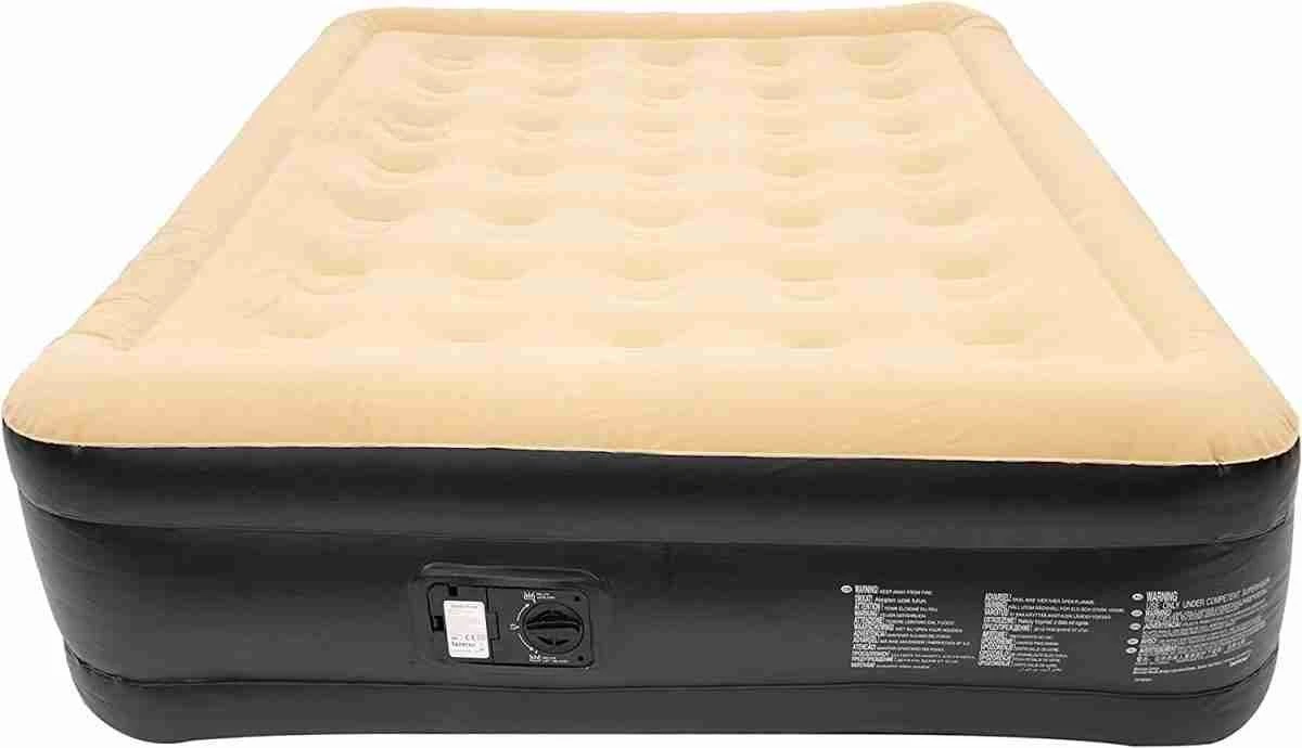 Merkloos Avenli 88030 Hoog Verhoogd Gevlokt Luchtbed | Queensize | Ingebouwde Pompen | Snelle En Gemakkelijke Inflatie - Afbeelding 7