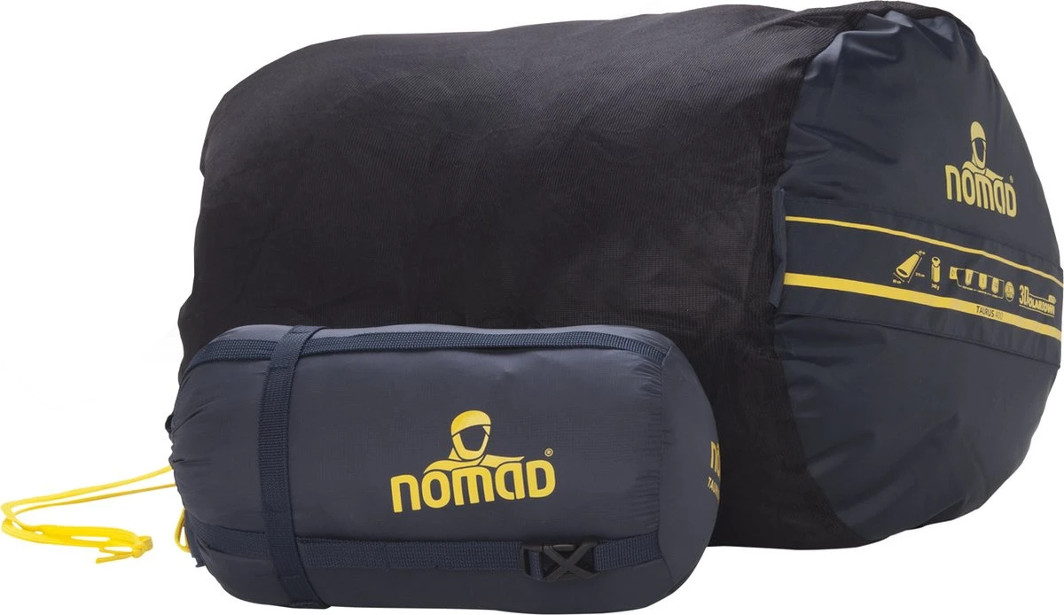 NOMAD® Taurus 250 Slaapzak | 210x80cm Grijs | Lichtgewicht & Kwalitatief | Slaapzak | Incl Hoes - Afbeelding 4