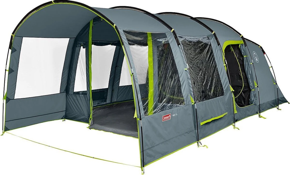 Coleman Vail 4L Tunneltent - Familie Tent - 4-Persoons - Grijs/Groen - Afbeelding 2