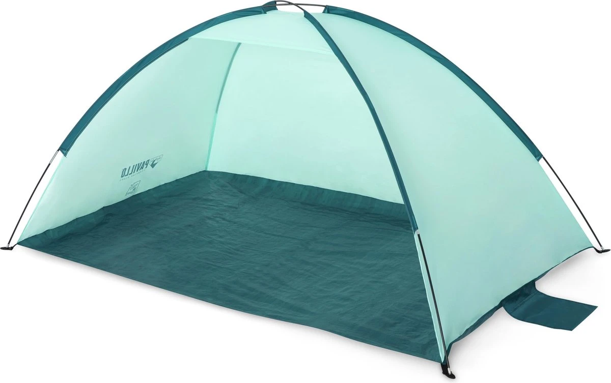 Bestway Strandtent - Pavillo - 2-Persoons - UV80 Zonbescherming - Incl. Tentharingen - Zandzakken Voor Stabiliteit - 200 X 120 X 95 CM - Afbeelding 2