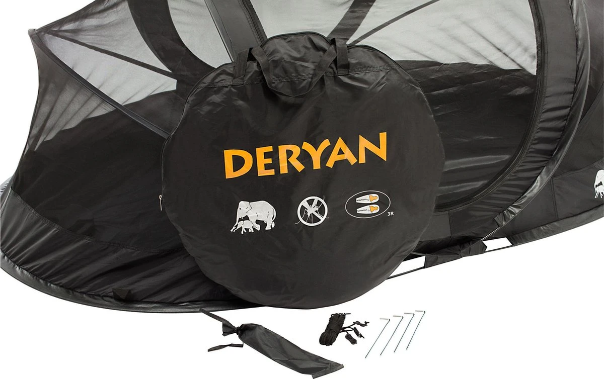 Deryan Luxe Pop-up Reisklamboe - Lichtgewicht 2 Persoons Klamboe – Geimpregneerd - Slaapcompartiment Voor Tent - Binnentent - Afbeelding 7