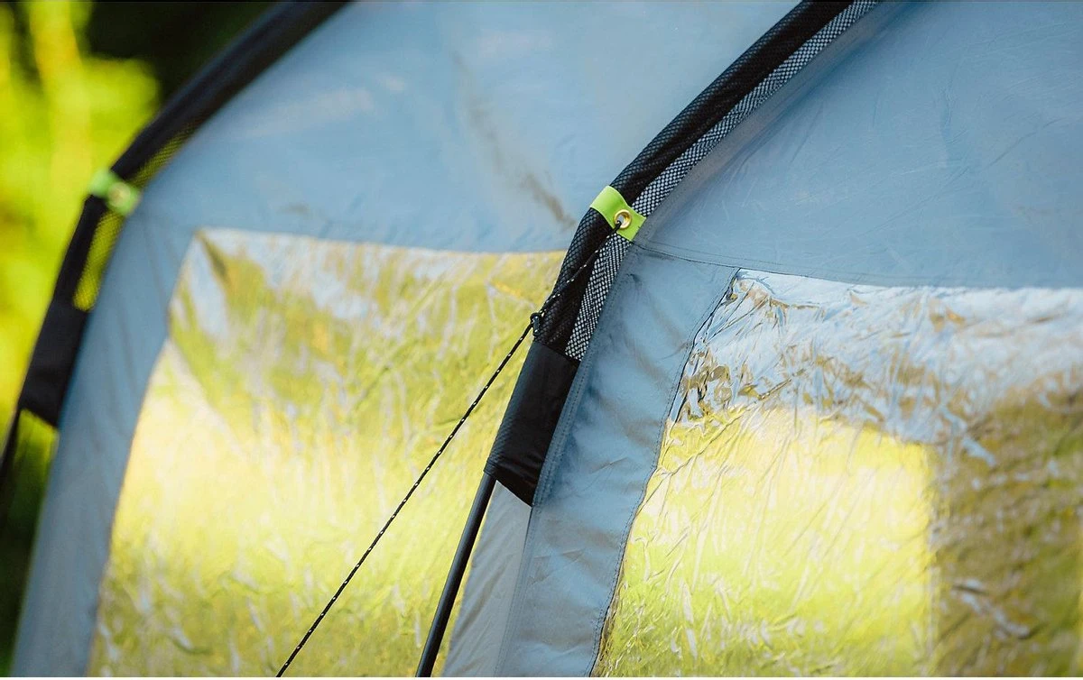 Coleman Vail 4L Tunneltent - Familie Tent - 4-Persoons - Grijs/Groen - Afbeelding 11