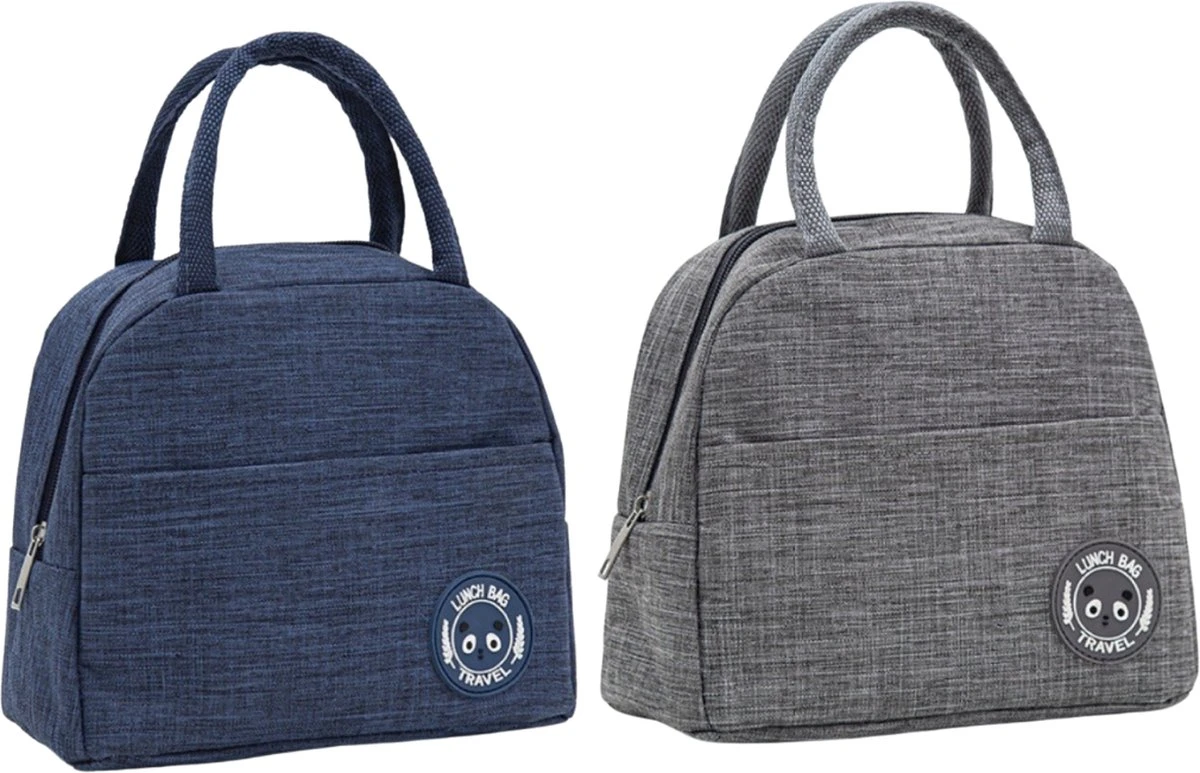 2x Thermo Lunchtas Volwassenen En Kinderen - Koeltas Moedermelk - Lunch Koelzak