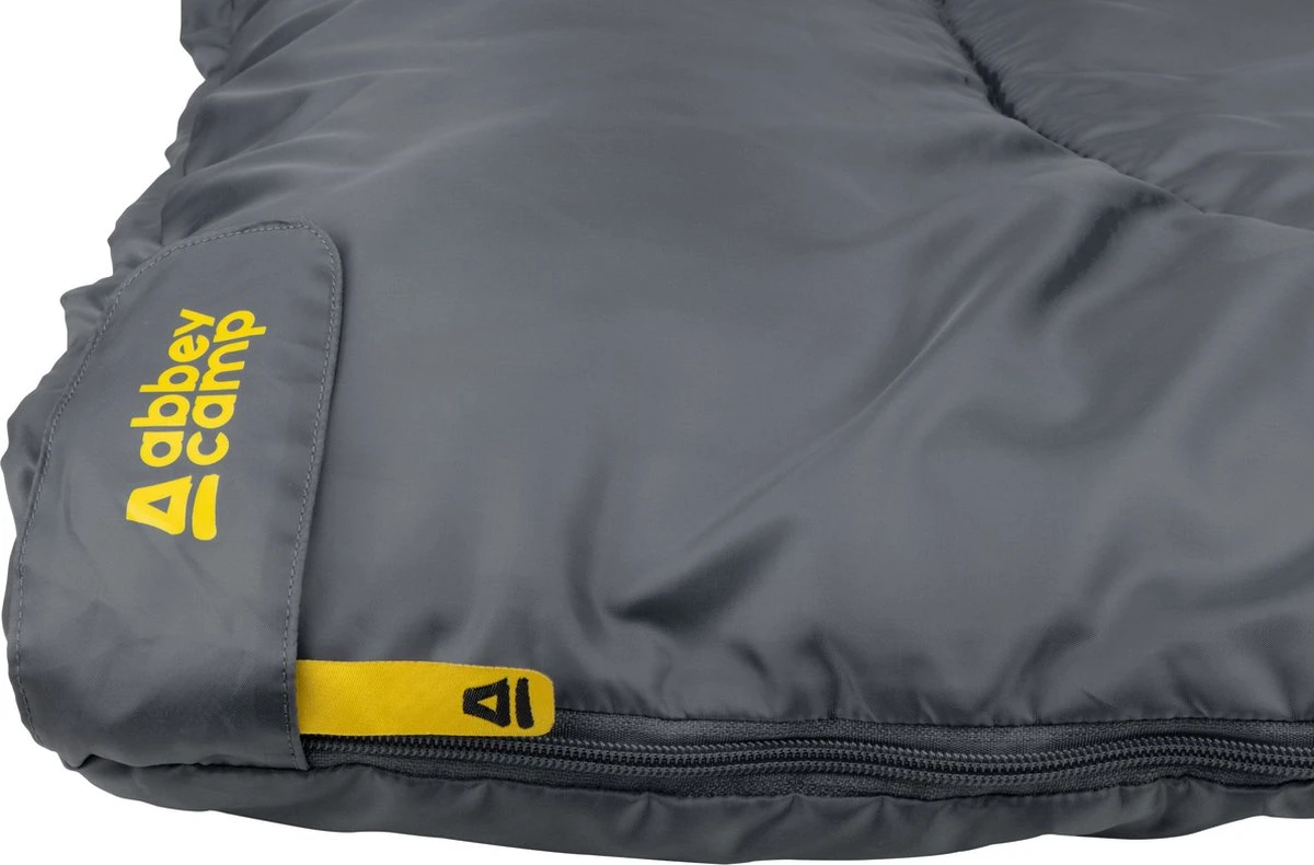 Abbey Camp Slaapzak Amsterdam-07 - Dekenmodel - 210 X 85 Cm - Grijs - Afbeelding 7