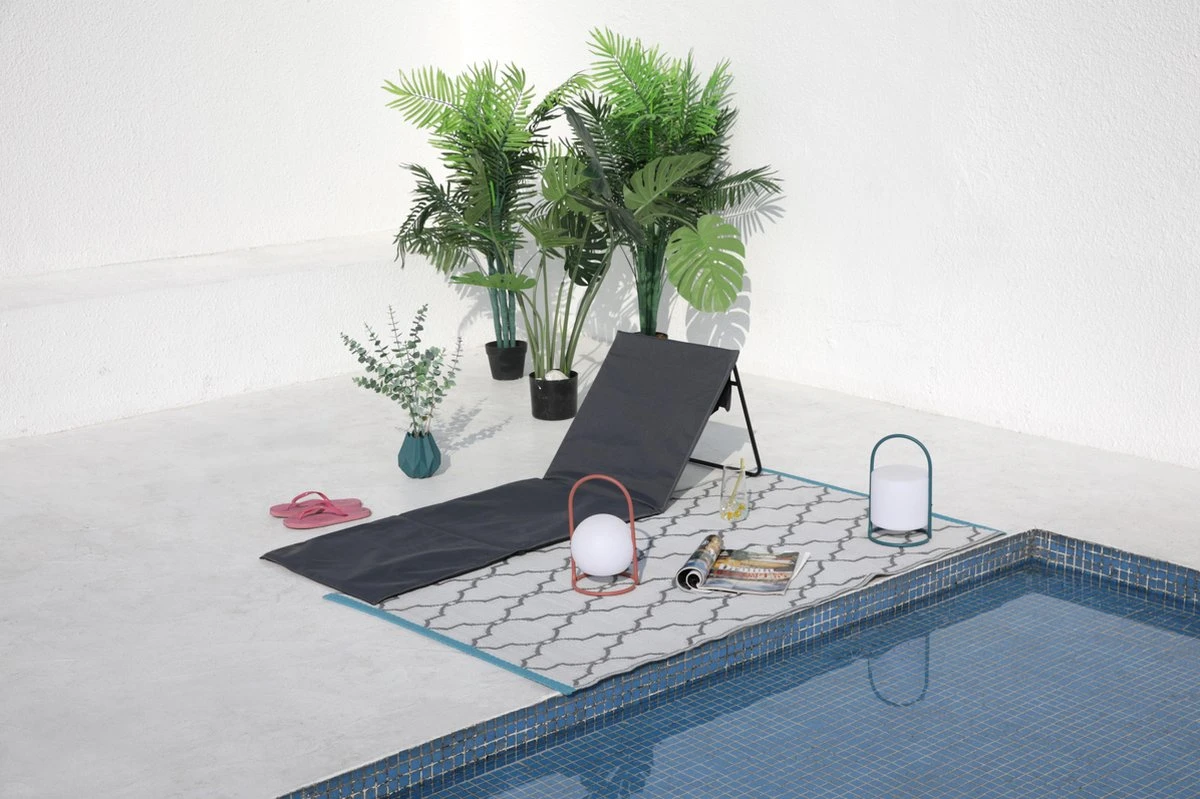 Intimo Strandmat - 2 Stuks - Grijs - 100x51x41cm - Afbeelding 11