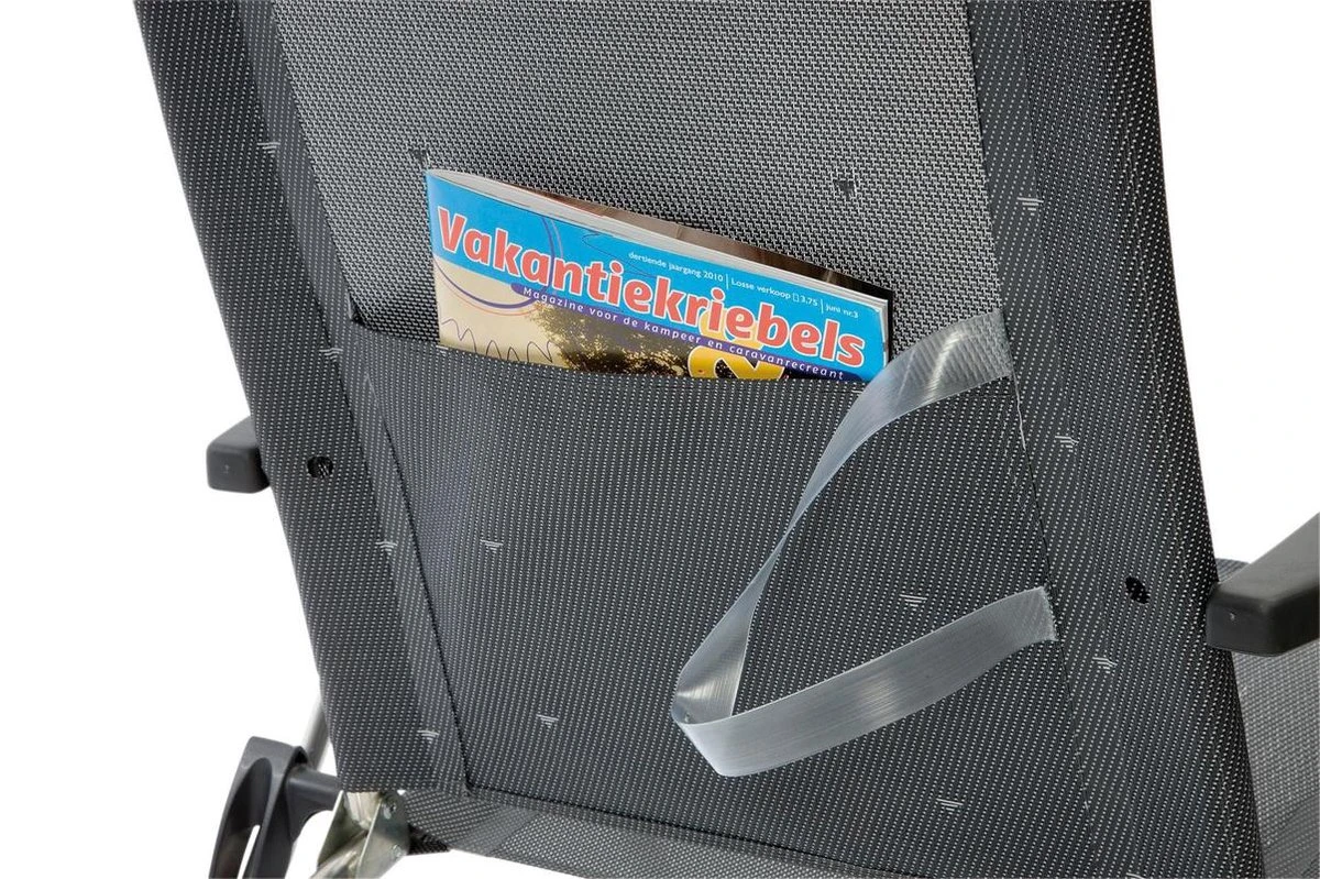 Crespo Strandstoel - AL-205 - Campingstoel - Donker Grijs (40) - Afbeelding 3
