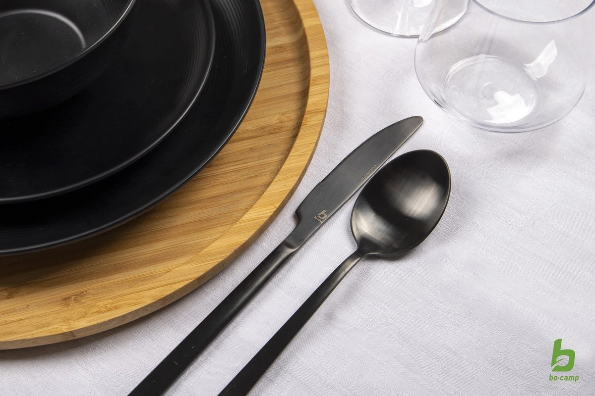 Bo-Camp Industrial - Bestekset - Ballona - 16-delig 4-Persoons - Zwart - Afbeelding 3