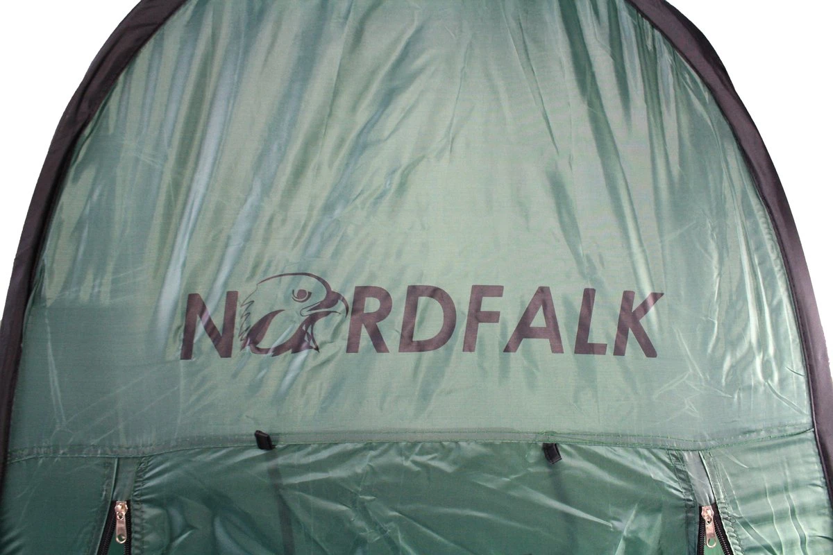 NordFalk Douchetent Pop-up 190 Cm - Camping Douche - Omkleedtent - Incl. Tentharingen En Draagtas - Groen - Afbeelding 6