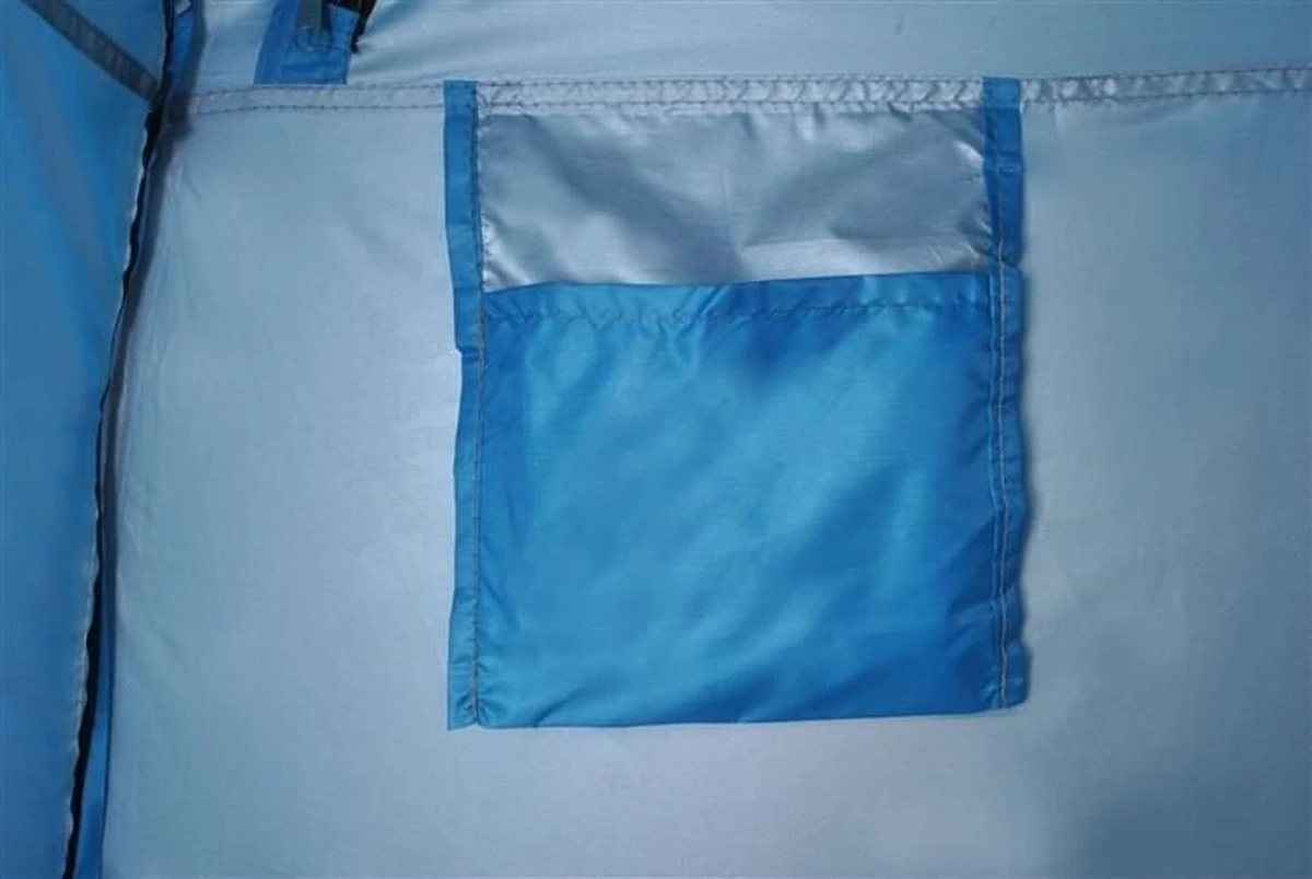 Merkloos 4 In 1 Pop-up Douchetent Voor Omkleden, Douchen, Toilet En Opslag - 1 Persoons Tent - Camping Douche En Omkleedtent - Inclusief Haringen En Draagtas - 190 X 110 X 110 Cm Blauw - Afbeelding 9