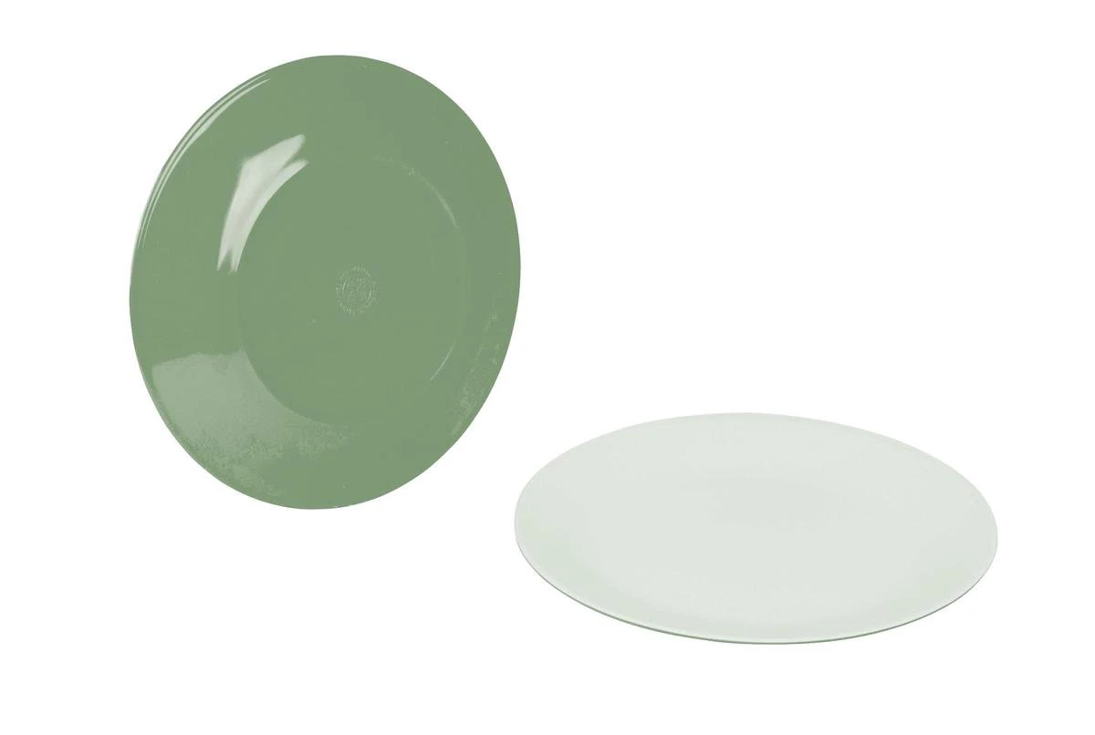 Bo-Camp Servies - Campingbord - 100% Melamine - 16-delig - Groen - Afbeelding 3