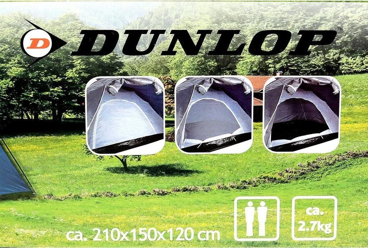 Dunlop Tent - Blauw - 2 Persoons - Afbeelding 8