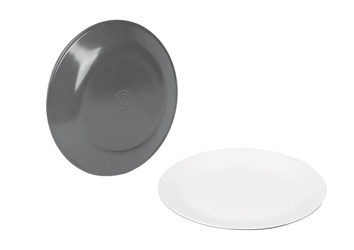 Bo-Camp Servies - Campingbord - 100% Melamine - 16-delig - Grijs - Afbeelding 3