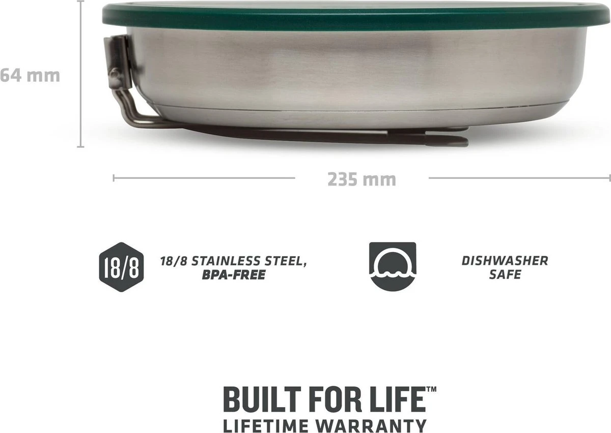 Stanley The All-In_One Fry Pan Set 1 L - Campingkookset - Stainless Steel - Afbeelding 4