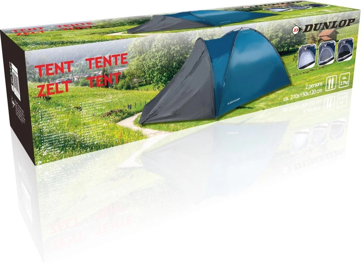 Dunlop Tent - Blauw - 2 Persoons - Afbeelding 5