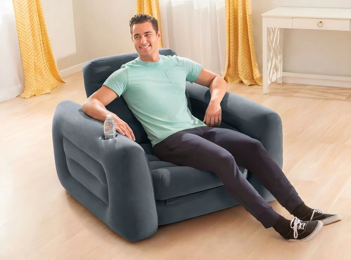 Intex Opblaas Stoel - 1-persoons - 221x107x66 Cm - Afbeelding 8