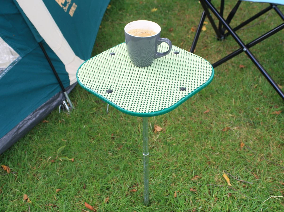 NordFalk Campingtafel 25x25x47 Cm - Aluminium Priktafel / Kampeertafel - Afschroefbare Tafelpoot - Afbeelding 4