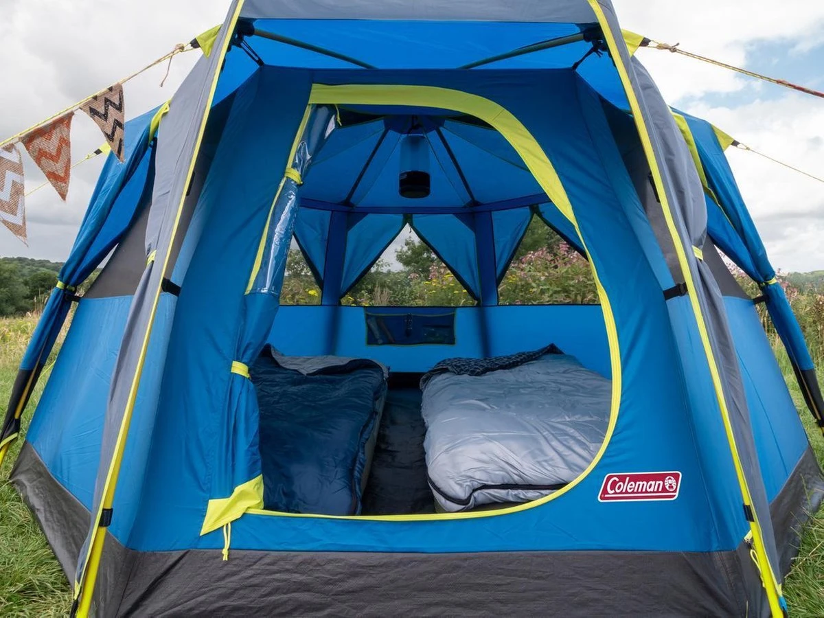 Coleman OctaGo Tent - Festival - 3-Persoons - Blauw/lime - Afbeelding 5