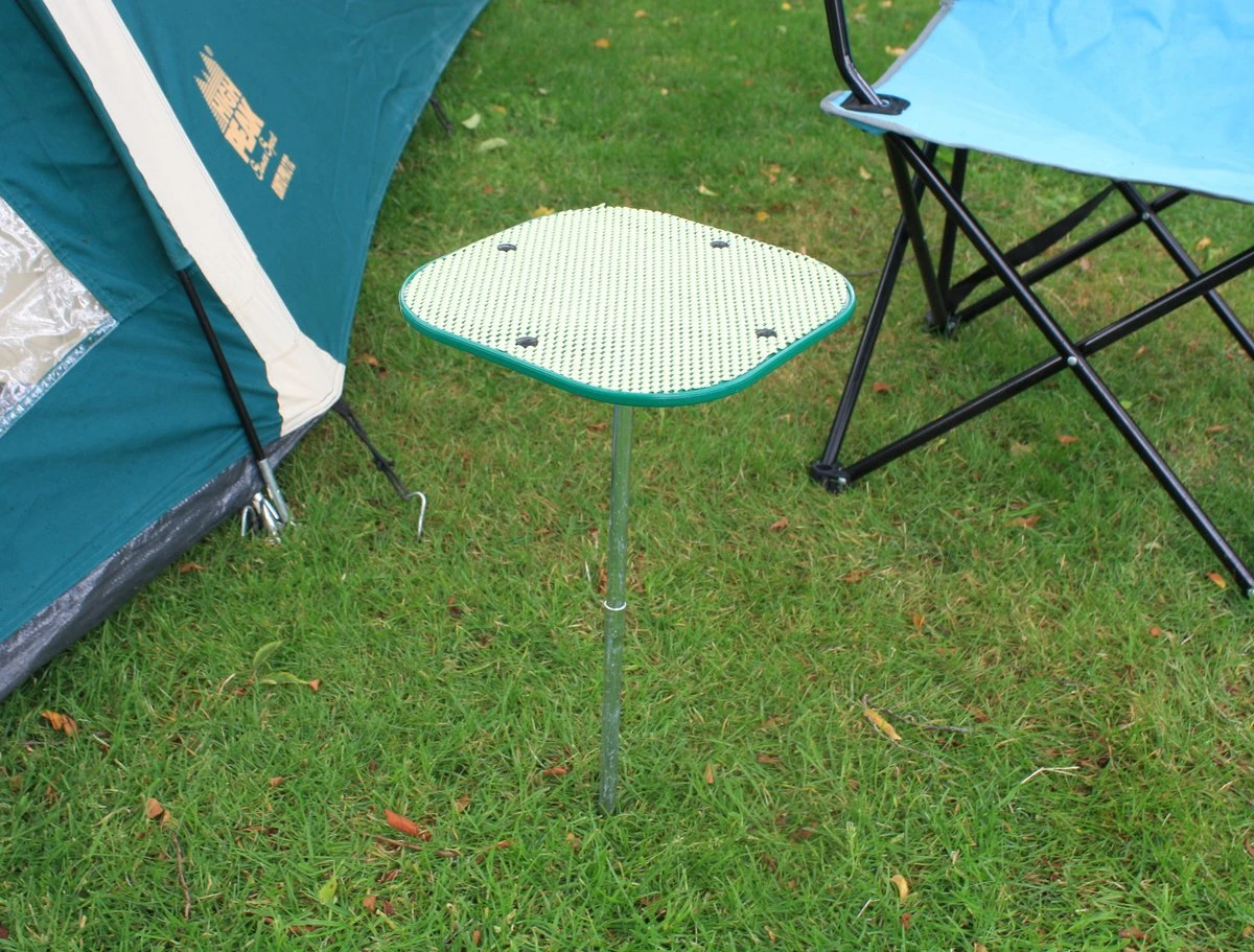 NordFalk Campingtafel 25x25x47 Cm - Aluminium Priktafel / Kampeertafel - Afschroefbare Tafelpoot - Afbeelding 5