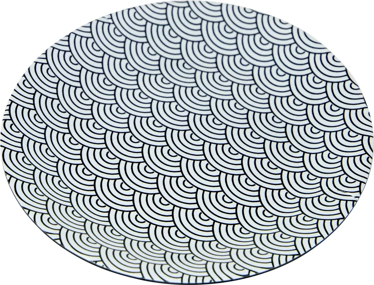 Bo-Camp Servies - Mix & Match - 16 Delig - Zwart/Wit - Afbeelding 5