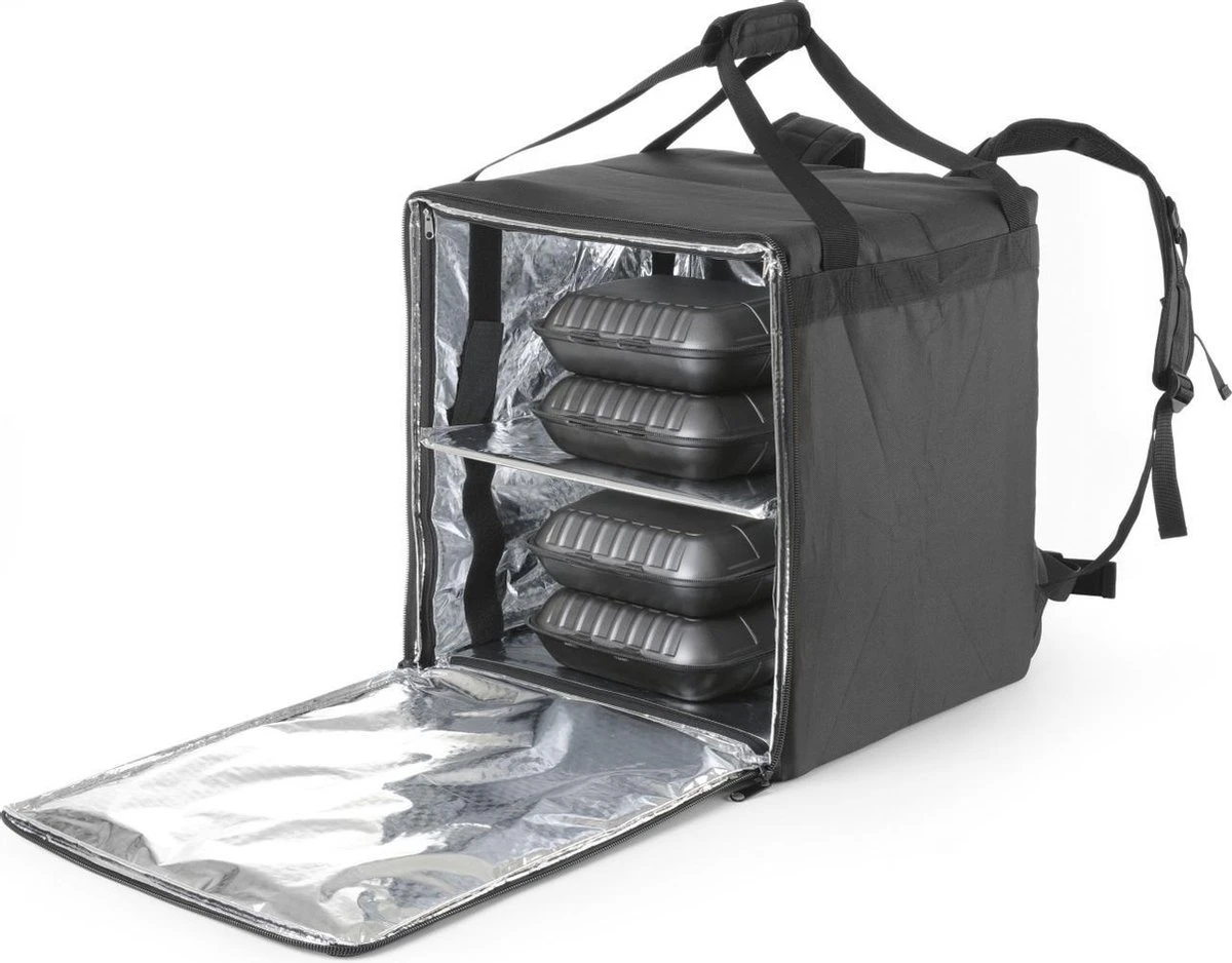 Hendi Pizza & Voedsel Bezorgrugtas Geïsoleerd - 41x41x(H)49cm - Afbeelding 7