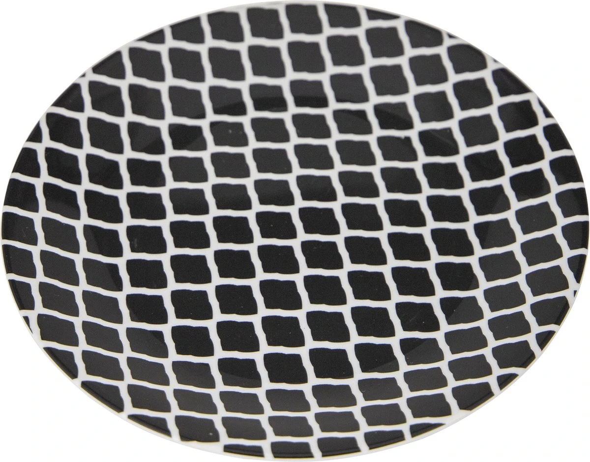 Bo-Camp Servies - Mix & Match - 16 Delig - Zwart/Wit - Afbeelding 13