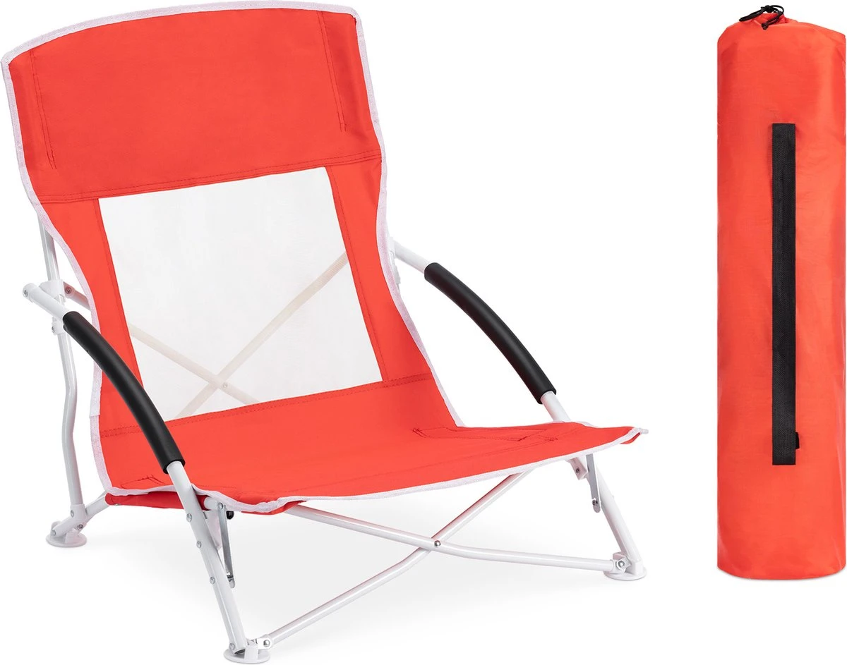 JEMIDI Lichtgewicht Inklapbare Draagbare Strandstoel - Opvouwbare Campingstoel Met Draagtas - Ademend En Comfortabel - Afbeelding 6