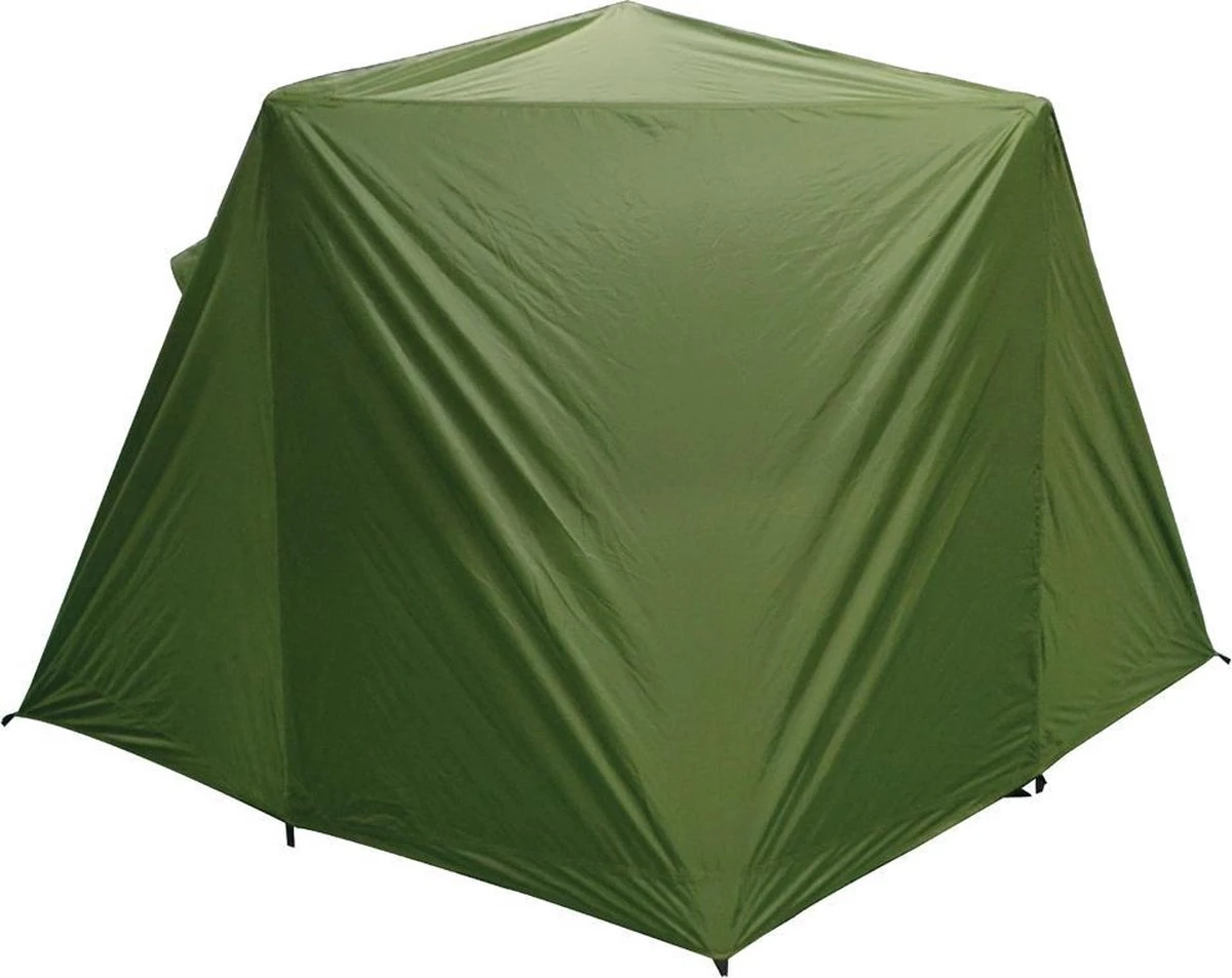FisherPro Karpertent Met Stormcover – Vistent – Tent - Bescherming Tegen Zon En Wind – 100% Waterdichte Stormhoes – Met Handige Meeneemtas – Ook Geschikt Als Strandtent Of Festivaltent – Extra Veiligheid En Warmte Door Stormcover - Afbeelding 3
