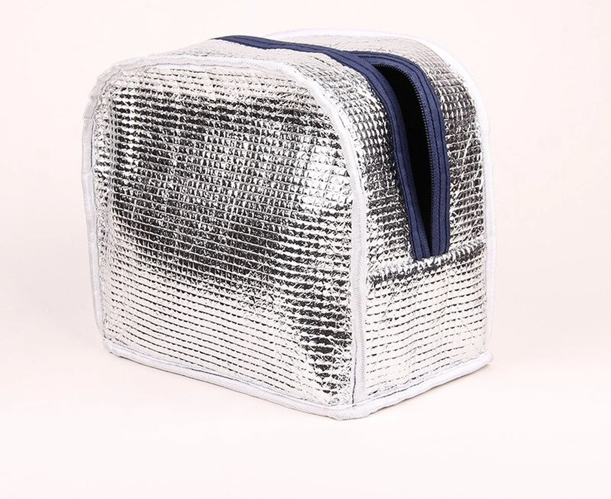 Koeltas - Lunchtas - Volwassenen En Kinderen - Compact & Handig: Zomer - Picknick -School - Lunch - Werk - Klassiek Grijs - Afbeelding 7