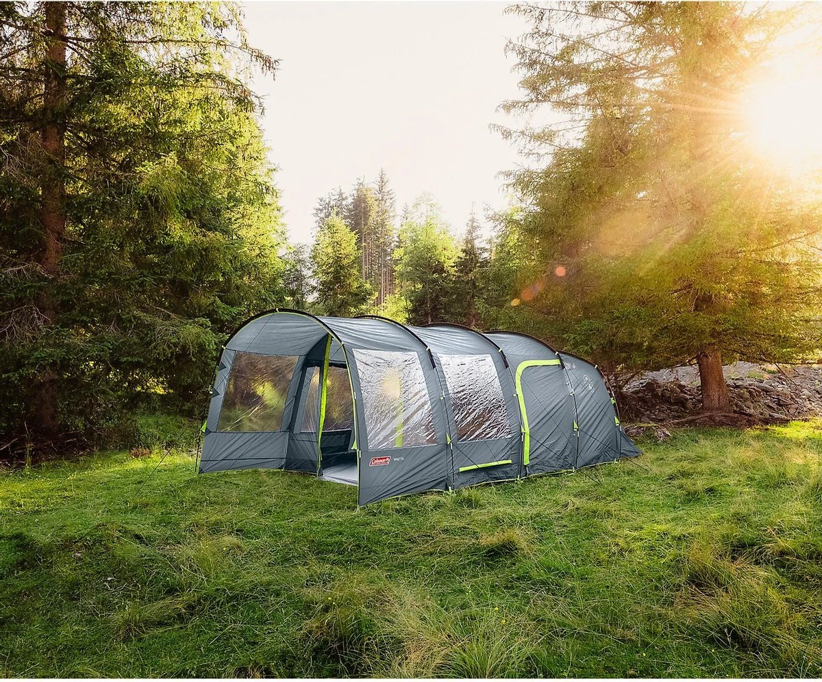 Coleman Vail 4L Tunneltent - Familie Tent - 4-Persoons - Grijs/Groen - Afbeelding 8