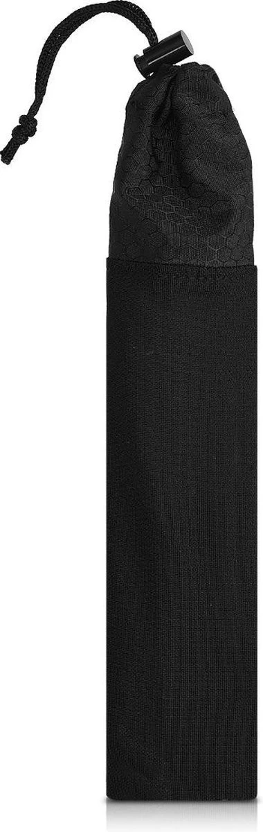 Navaris Campingbestek Van Titanium - Set Met Vork, Mes En Lepel - Inklapbaar - Bestekset Voor Onderweg - Inclusief Karabijnhaak En Bewaarzakje - Afbeelding 7