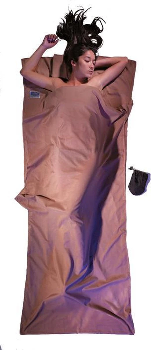 Cocoon TravelSheet - Lakenzak - Egyptisch Katoen - Khaki - Afbeelding 2