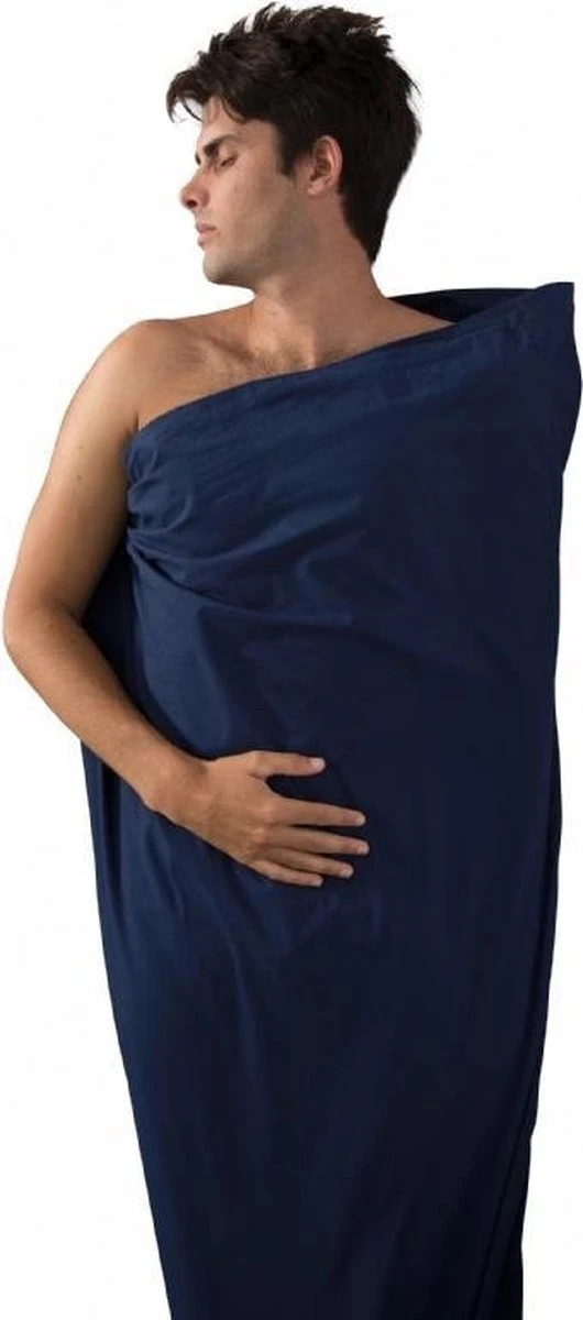 Sea To Summit - Premium Cotton Liner - Lakenzak - Katoen - Oceaan Blauw - Recht Model Lang - Afbeelding 2