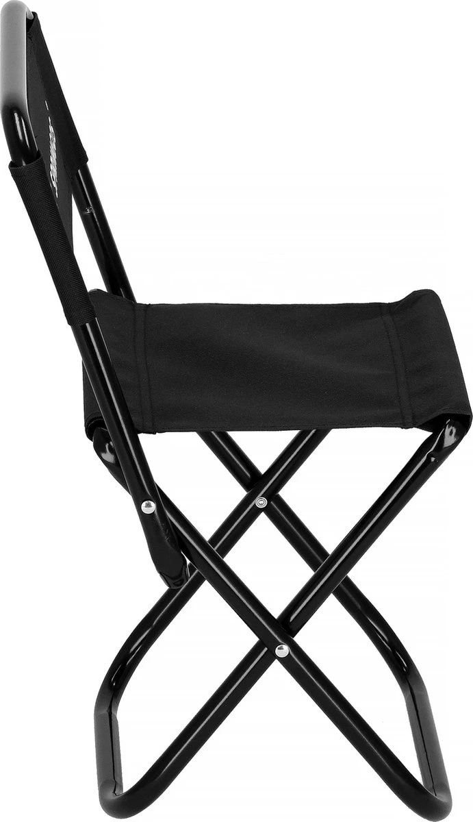 Springos Campingstoel | Kampeerstoel | Vouwstoel | Klapstoel | Zwart - Afbeelding 6