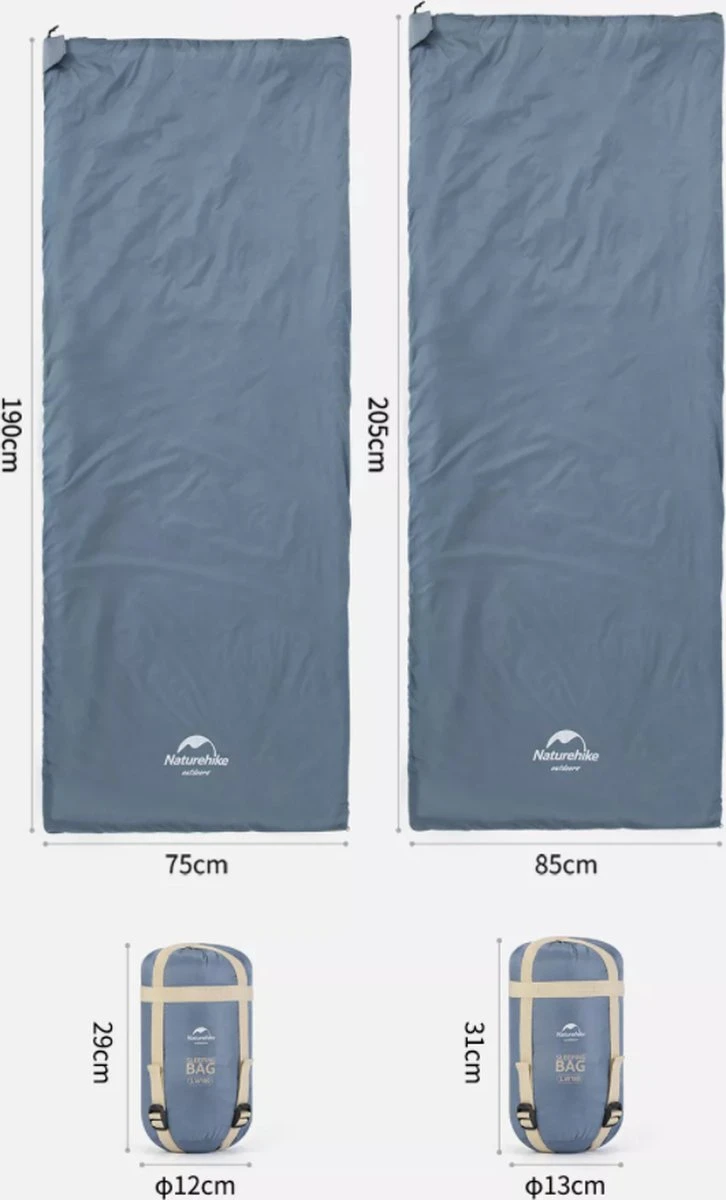 Naturehike® Slaapzak - Lichtgewicht - 190*75cm - Compact - Waterdicht - 3 Seizoenen Slaapzak Lente, Zomer & Herfst - Outdoor - Slaapzakken Volwassen & Kinderen - Afbeelding 3